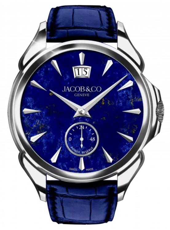 Jacob & Co. PALATIAL CLASSIC MANUAL BIG DATE - STAINLESS STEEL (LAPIS LAZULI) Watch Replica PC400.10.AA.AD.ABALA Jacob and Co Watch Price